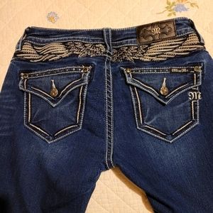 Miss me size 29 dark blue midrise boot cut jeans